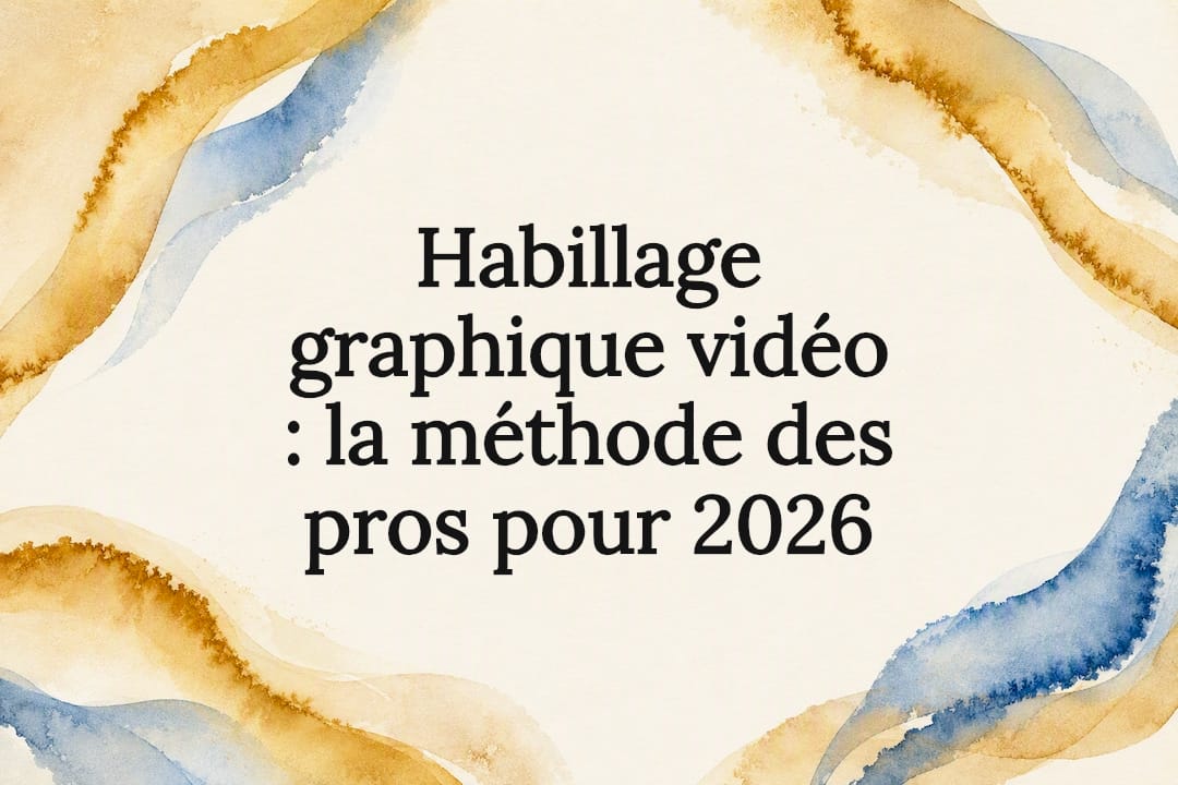 Cadre aquarelle pour titre de vidéo
