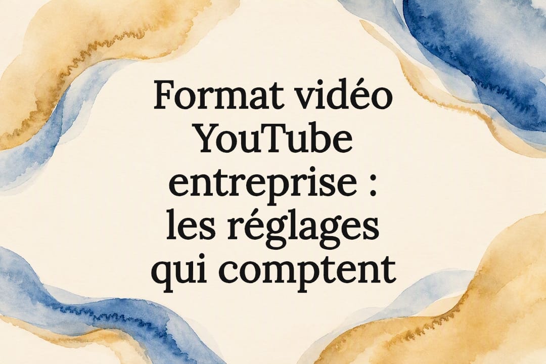 Carte de titre pour vidéo YouTube d'entreprise