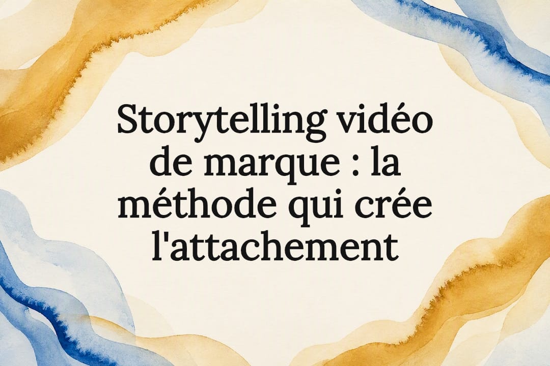 Titre de la vidéo de marque avec storytelling