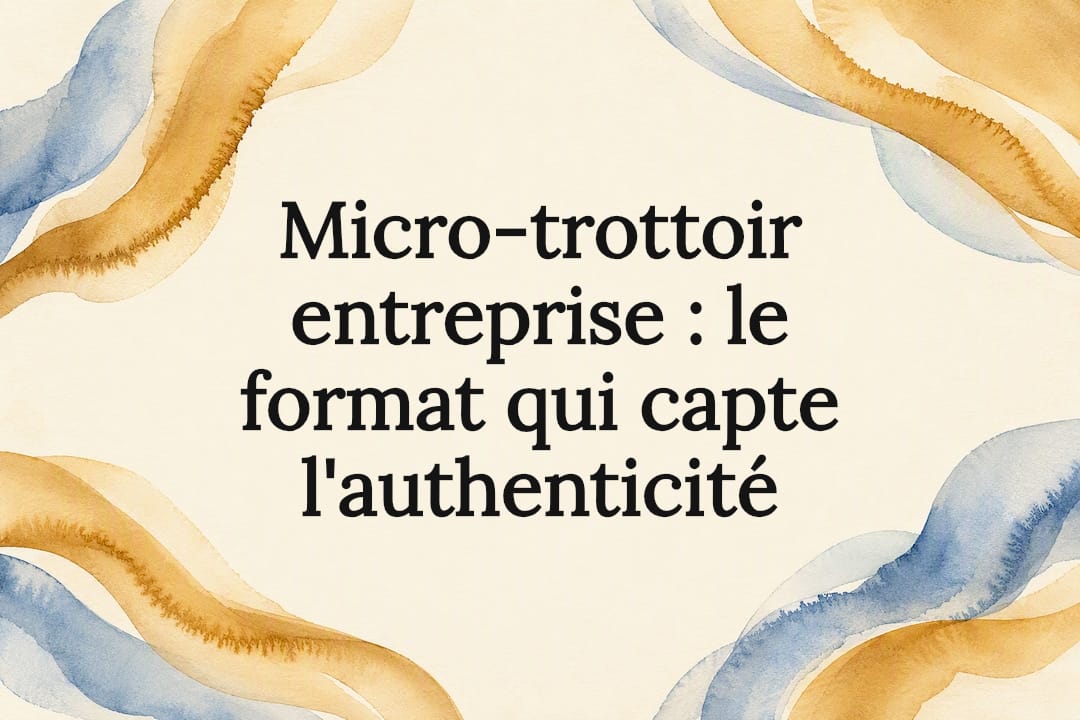 Carte de titre pour un micro-trottoir