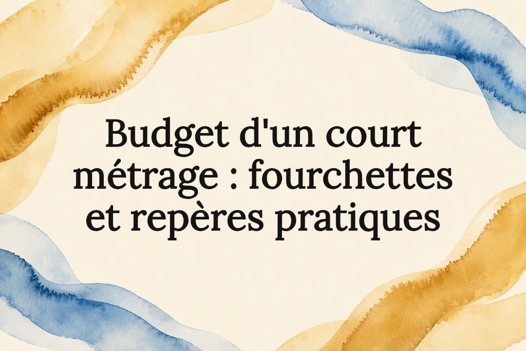 Titre en aquarelle sur le budget de tournage