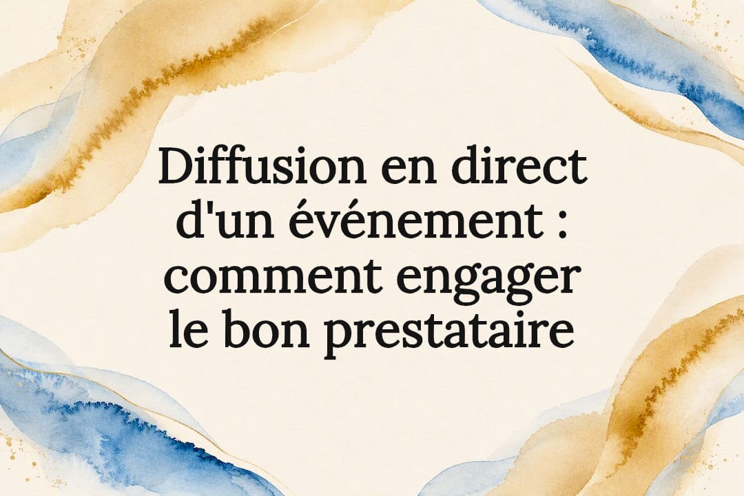 Carte titre abstraite pour diffusion en direct
