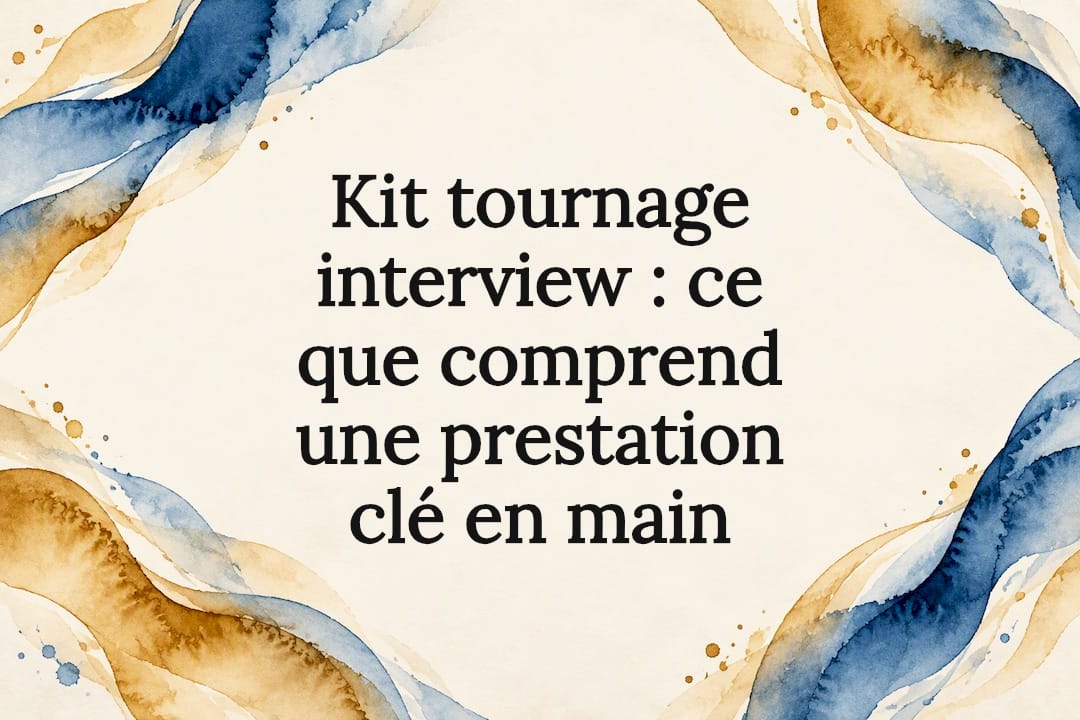 Illustration du titre pour un kit de tournage d'interview