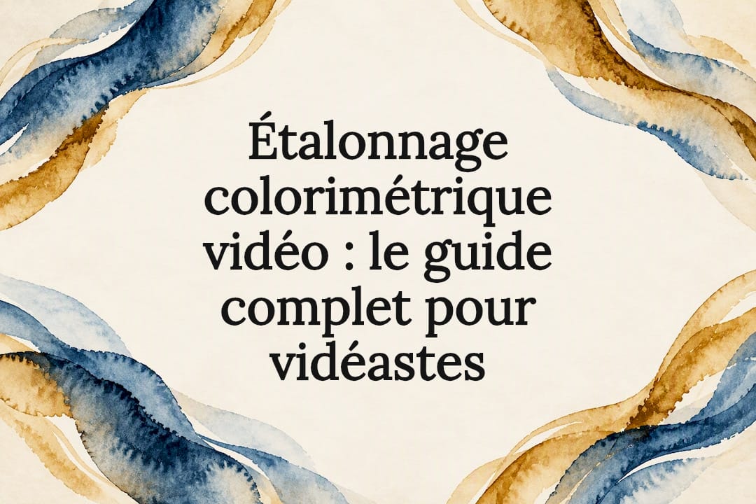Titre abstrait sur l'étalonnage vidéo