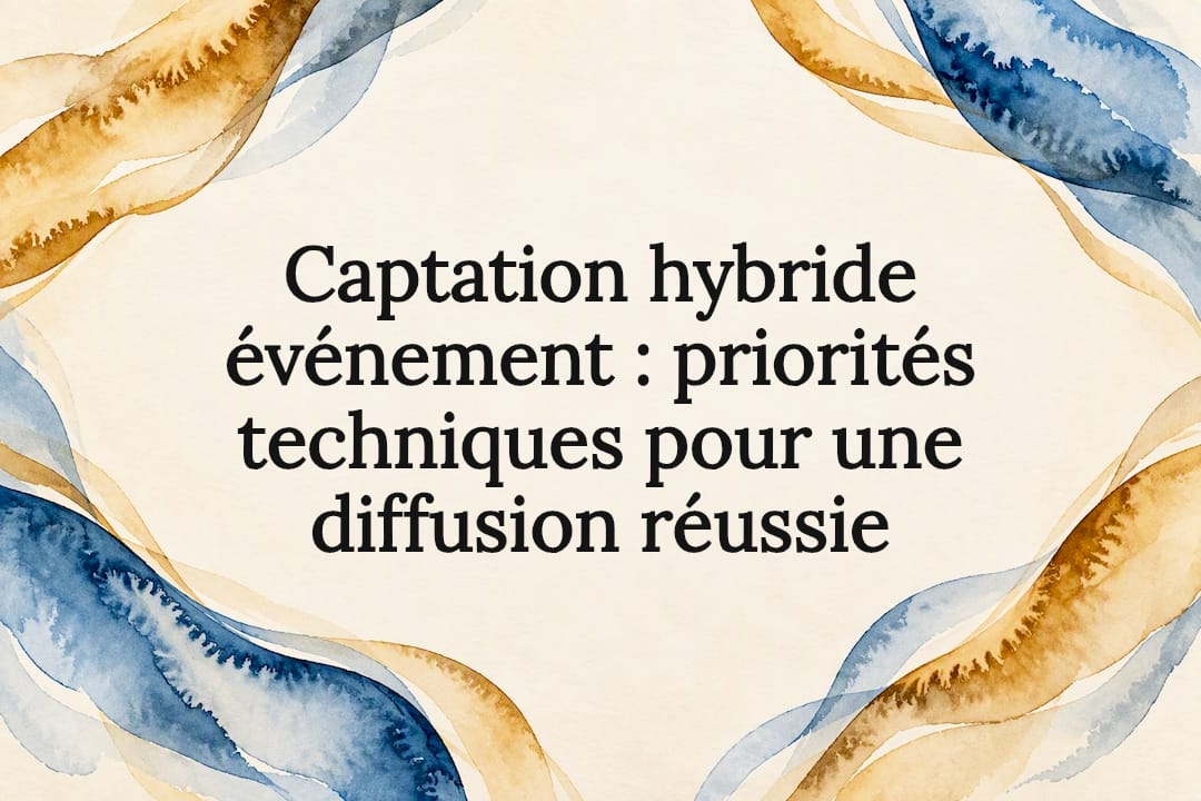 Carte de titre illustrée pour la captation hybride