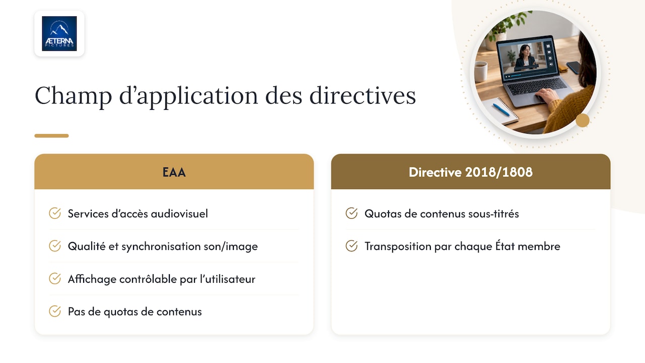 European Accessibility Act : l'interface et le lecteur — overview diagram
